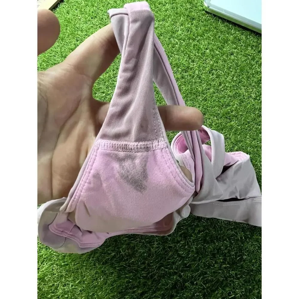 Fabletics Pink Sports‎ Bra Large L cross Back Straps